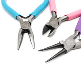 3PCS Mini Pliers Sets Round Nose Plier Side Wire Cutter Jewelry Making Hand Tool