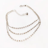 3PCS Summer Beach Anklet Bracelet Multilayer Circle Pattern Leg Chain