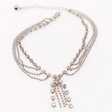 3PCS Summer Beach Anklet Bracelet Multilayer Circle Pattern Leg Chain