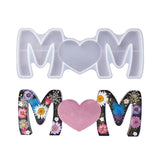 3PCS Silicone Molds Love Mom Letter Heart Epoxy Resin Mold