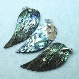 3PCS Abalone Shell Wings Size 57x25MM For Mother Of Pearl Pendants