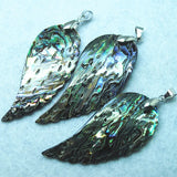 3PCS Abalone Shell Wings Size 57x25MM For Mother Of Pearl Pendants