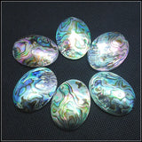 3PCS Natural Sea Abalone Shell Cabochons Oval Shape 30x40MM