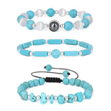 3PCS Agates Bracelet lapis lazuli Quartz Beads Charm Bracelets