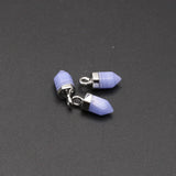 3PCS Clear Quartz Stone Pendant for DIY Jewelry Making