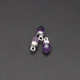 3PCS Clear Quartz Stone Pendant for DIY Jewelry Making