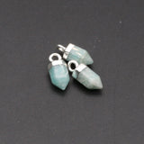3PCS Clear Quartz Stone Pendant for DIY Jewelry Making