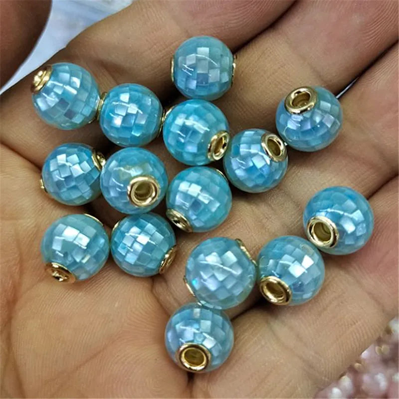 3PCS Sea Shell Beads 12MM Women's Bracelets DIY Jewelry Fittings