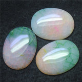 3PCS Natural Agate Stone Pendants 30X40MM Oval Shape