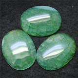 3PCS Natural Agate Stone Pendants 30X40MM Oval Shape