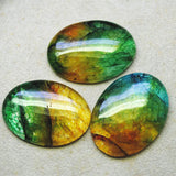 3PCS Natural Agate Stone Pendants 30X40MM Oval Shape