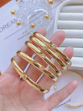 Classic Women's CZ Crystal Bangles Cuff Love Jewelry