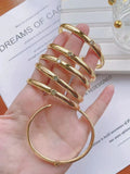 Classic Women's CZ Crystal Bangles Cuff Love Jewelry