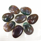 3PCS Indian Agate Stone Beads Top Drilled Hole 22X30MM for Jewelry Making