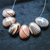 3PCS Indian Agate Stone Beads Top Drilled Hole 22X30MM for Jewelry Making