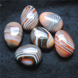 3PCS Indian Agate Stone Beads Top Drilled Hole 22X30MM for Jewelry Making