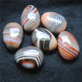 3PCS Indian Agate Stone Beads Top Drilled Hole 22X30MM for Jewelry Making