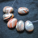 3PCS Indian Agate Stone Beads Top Drilled Hole 22X30MM for Jewelry Making