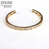 Baguette CZ Bracelet Gorgeous Bangle for Men Women