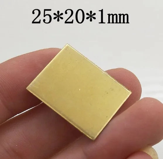 3PCS Brass Plate Copper Sheet Jewelry Tool