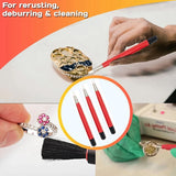 3PCS Scratching Pen Set, Pen-Type Sanding Fiber Bristles