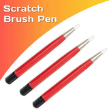 3PCS Scratching Pen Set, Pen-Type Sanding Fiber Bristles
