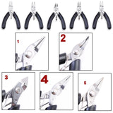 3PCS Stainless Steel Jewelry Making Pliers Set DIY Handcraft Tools
