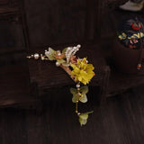 3PCS Women Hair Clips Hanfu Flower Hairpin Set