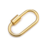 3PCS Solid Copper Oval Screw Carabiner Lock Interlocking Clasp