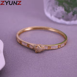 European American Animals Snake Leopard Head Open Bracelet