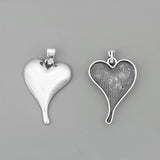 3PCS Tibetan Love Heart Shape Charms Pendants for Jewelry Making