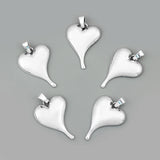 3PCS Tibetan Love Heart Shape Charms Pendants for Jewelry Making
