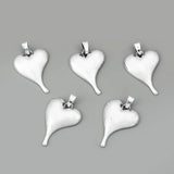 3PCS Tibetan Love Heart Shape Charms Pendants for Jewelry Making
