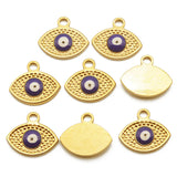 3PCS Devil's Eye Stainless Steel Necklace Pendant