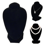 3PCS Velvet Mannequin Necklace Display Stand Holder Jewelry Organizer Display