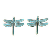 3PCS Patina Dragonfly Charms Pendants 63x72mm