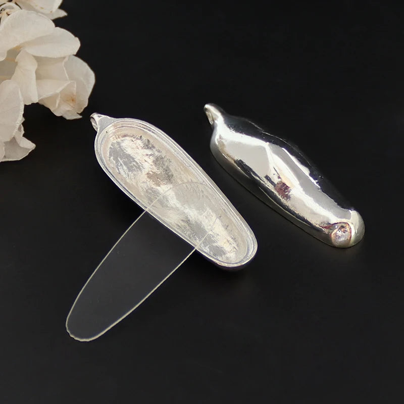 3PCS Vintage Style Bezel Locket Charms Containers Small Wishing Bottle Pendant