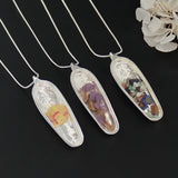 3PCS Vintage Style Bezel Locket Charms Containers Small Wishing Bottle Pendant