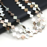3PCS Natural Freshwater Shell Plum Shape Beads DIY Necklace Bracelet