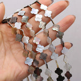 3PCS Natural Freshwater Shell Plum Shape Beads DIY Necklace Bracelet