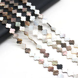 3PCS Natural Freshwater Shell Plum Shape Beads DIY Necklace Bracelet