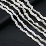 3PCS Natural Freshwater Shells Moon-shape Bead For Jewelry Making DIY Bracelets