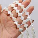3PCS Freshwater Shells Plum Shape Beads DIY Necklace Bracelet Charms