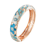 3PCS Cloisonne Indian Bangles Enamel Hand Bracelets Vintage Gift