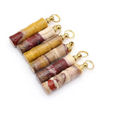 Natural Stone Chrysolite Perfume Bottle Pendant Essential Oil Diffuser