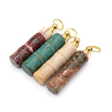Natural Stone Coral Jade Perfume Bottle Pendant for Jewelry Making