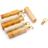 Natural Stone Coral Jade Perfume Bottle Pendant Essential Oil Diffuser