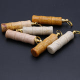 Natural Stone Coral Jade Perfume Bottle Pendant Essential Oil Diffuser