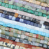 Square Faceted Rose Quartz Turquoise Beads 2x2MM