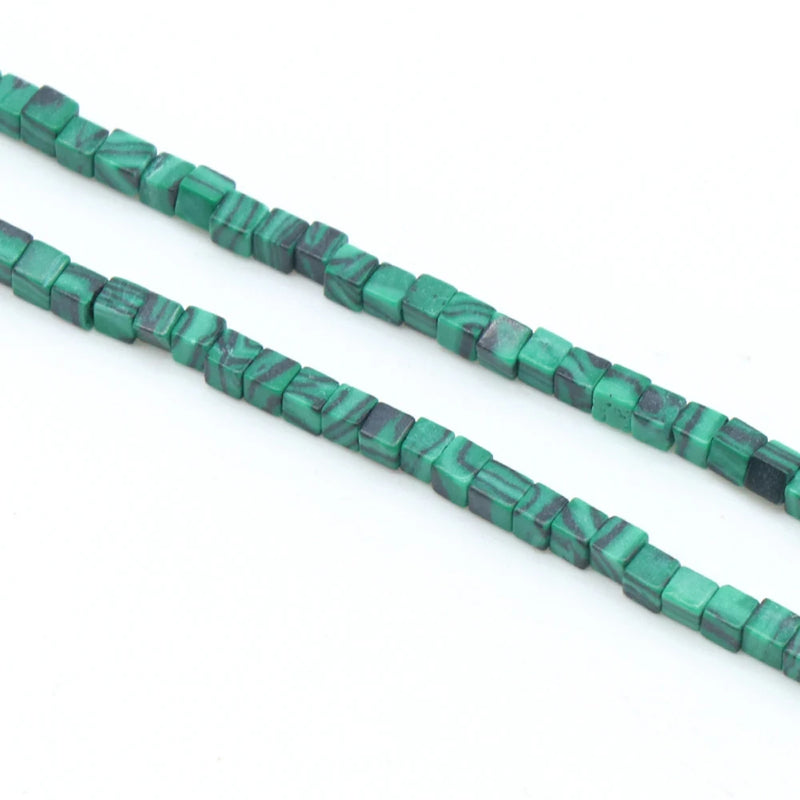 Square Faceted Rose Quartz Turquoise Beads 2x2MM